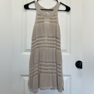 Tan Beach Swim Cover Up Dress - OS